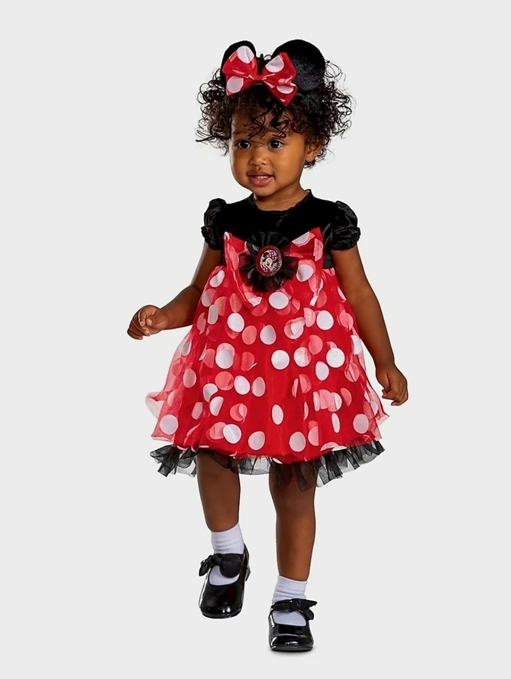 New Disney Minnie Mouse Halloween Costume cosplay Red Polka Dot dress Size 6-12M
